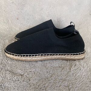 Prada Black and Tan Sock Espadrilles